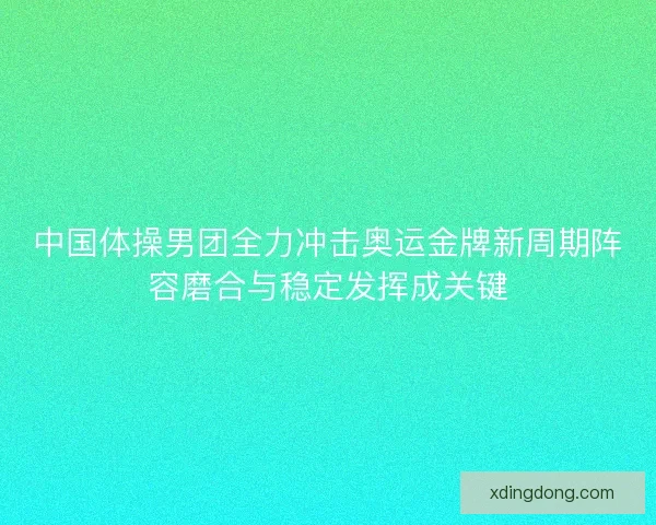 中国体操男团全力冲击奥运金牌新周期阵容磨合与稳定发挥成关键 中国体操男团全力冲击奥运金牌新周期阵容磨合与稳定发挥成关键